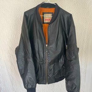 Vintage Marines leather coat